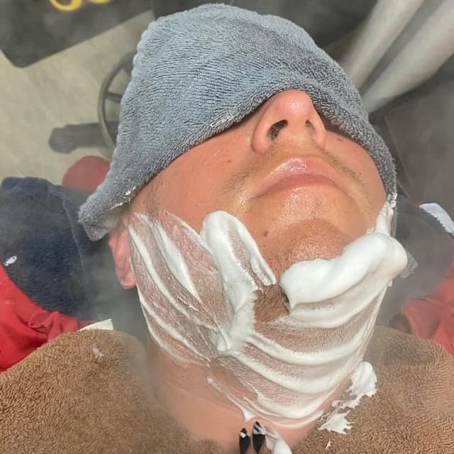 Barber cut & Full-Face Shave at Ritz Retreat: Barber, Beauty and Spa in Friendswood, TX